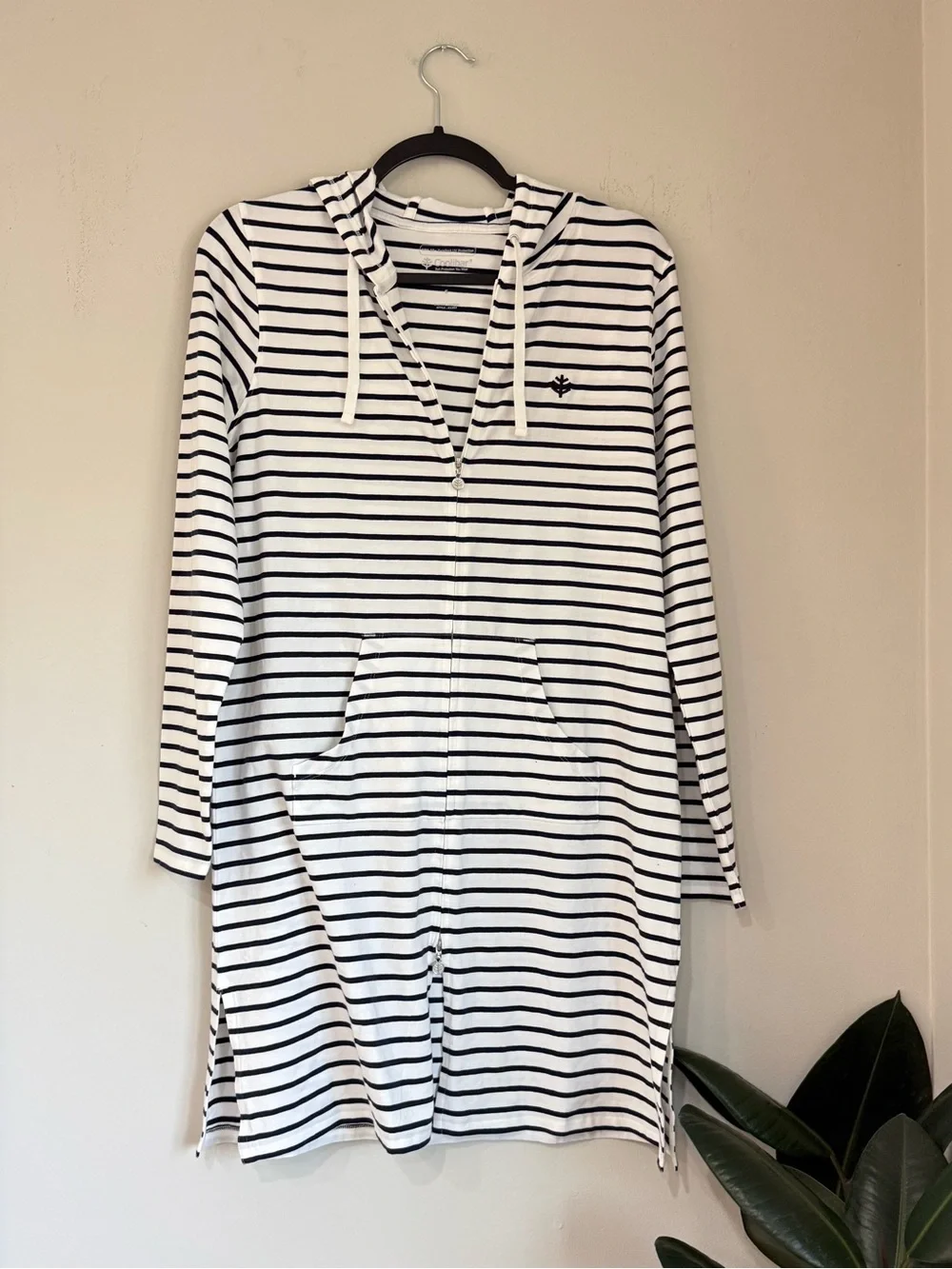 Coolibar Women's Cabana Long Zip-Up Hoodie UPF 50+